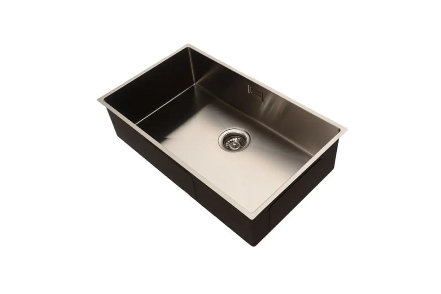 Lumen Core GunMetal stainless steel sink detail in gunmetal finish