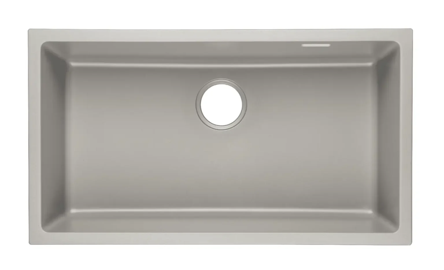 Lumen G Grey grey granite composite sink with single-bowl design