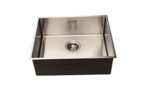 Lumen Solo Silver silver stainless steel sink with single-bowl design