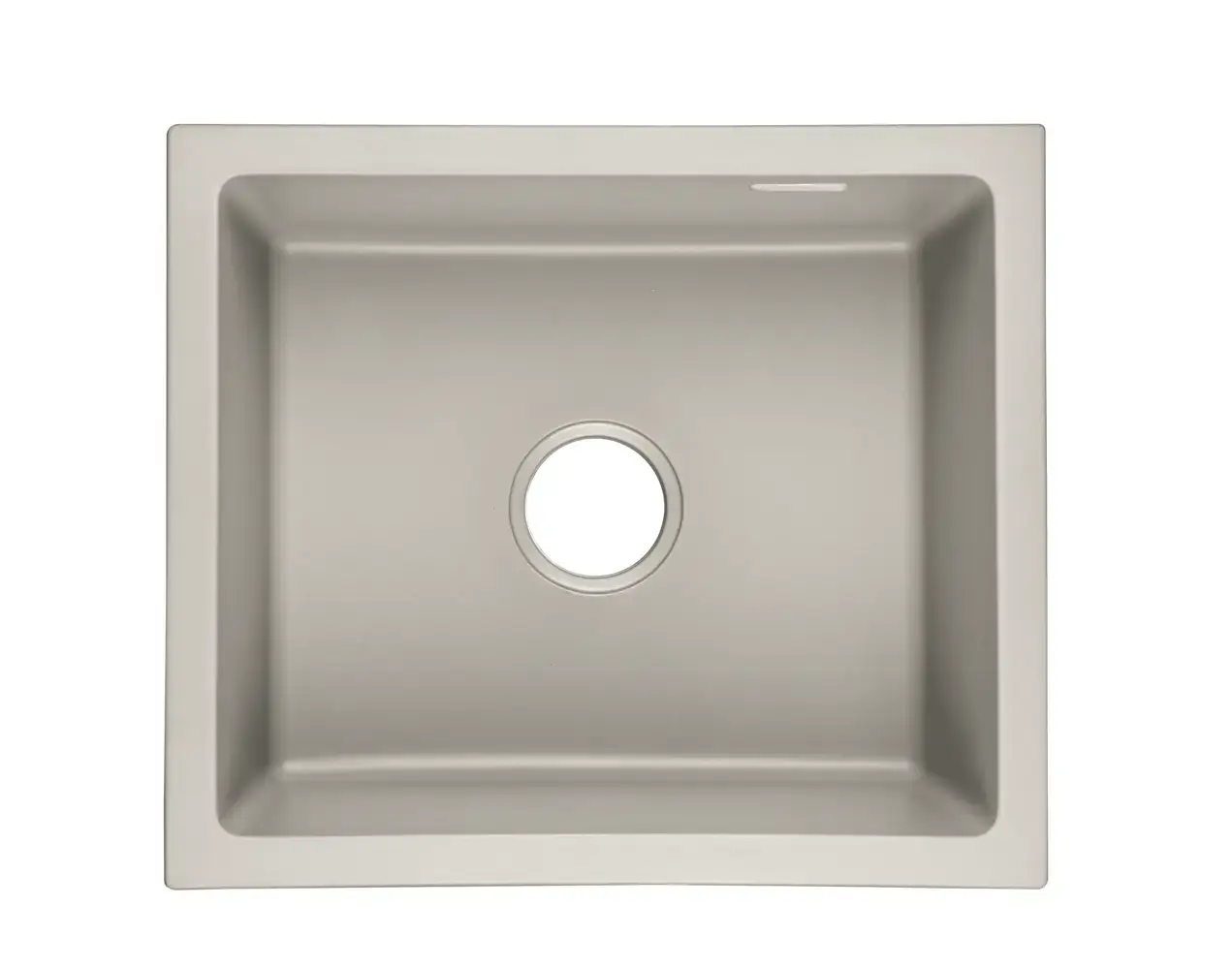 Lumen Terra Grey grey granite composite sink with single-bowl design