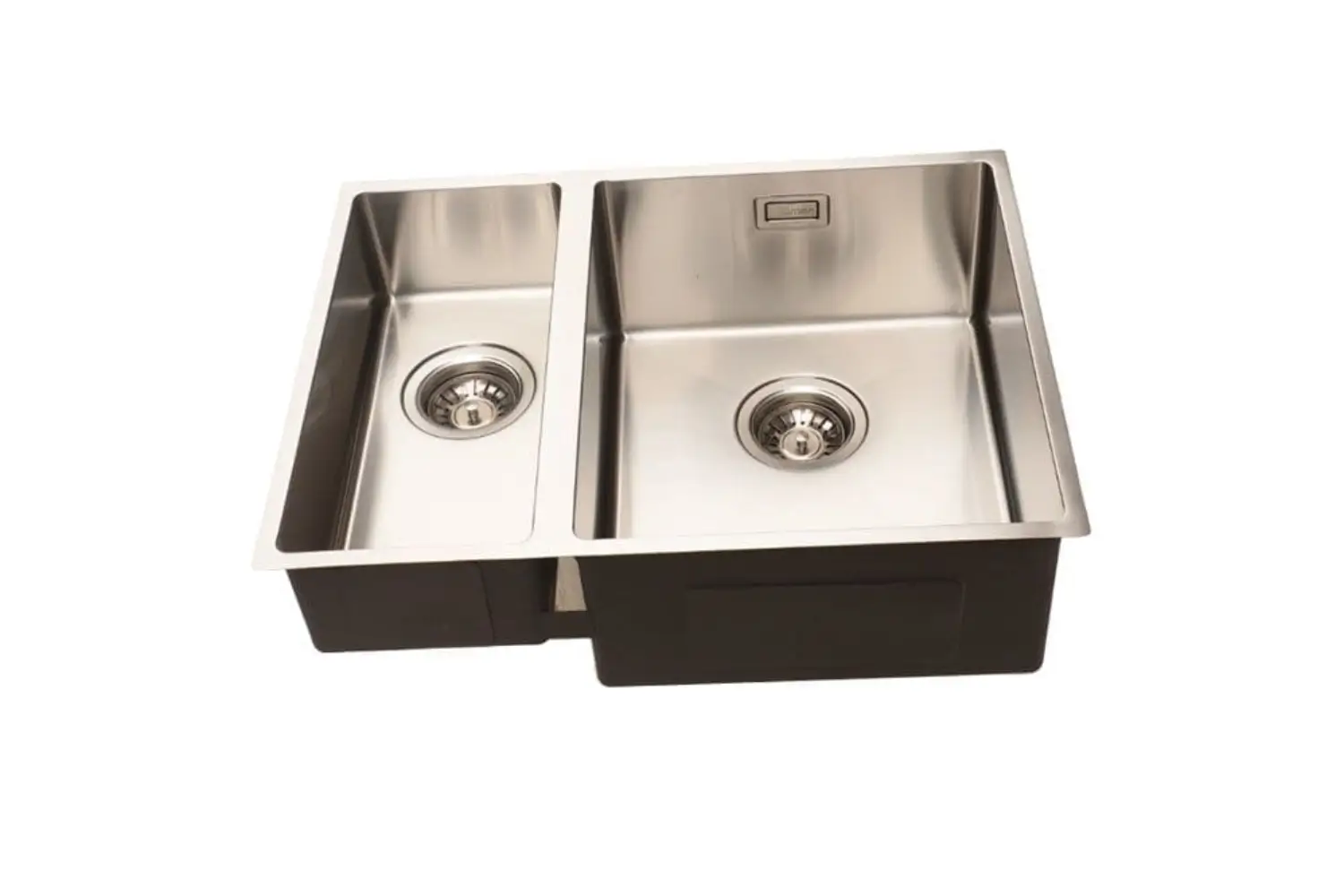 Lumen Zen Silver stainless steel sink detail in silver finish