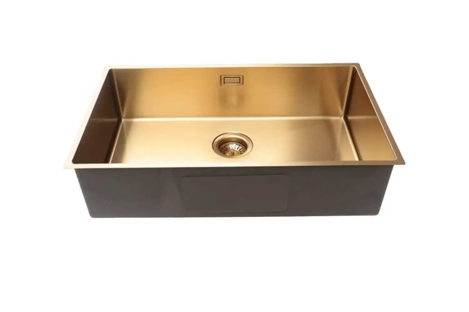 Lumen Core Gold stainless steel sink detail in gold finish