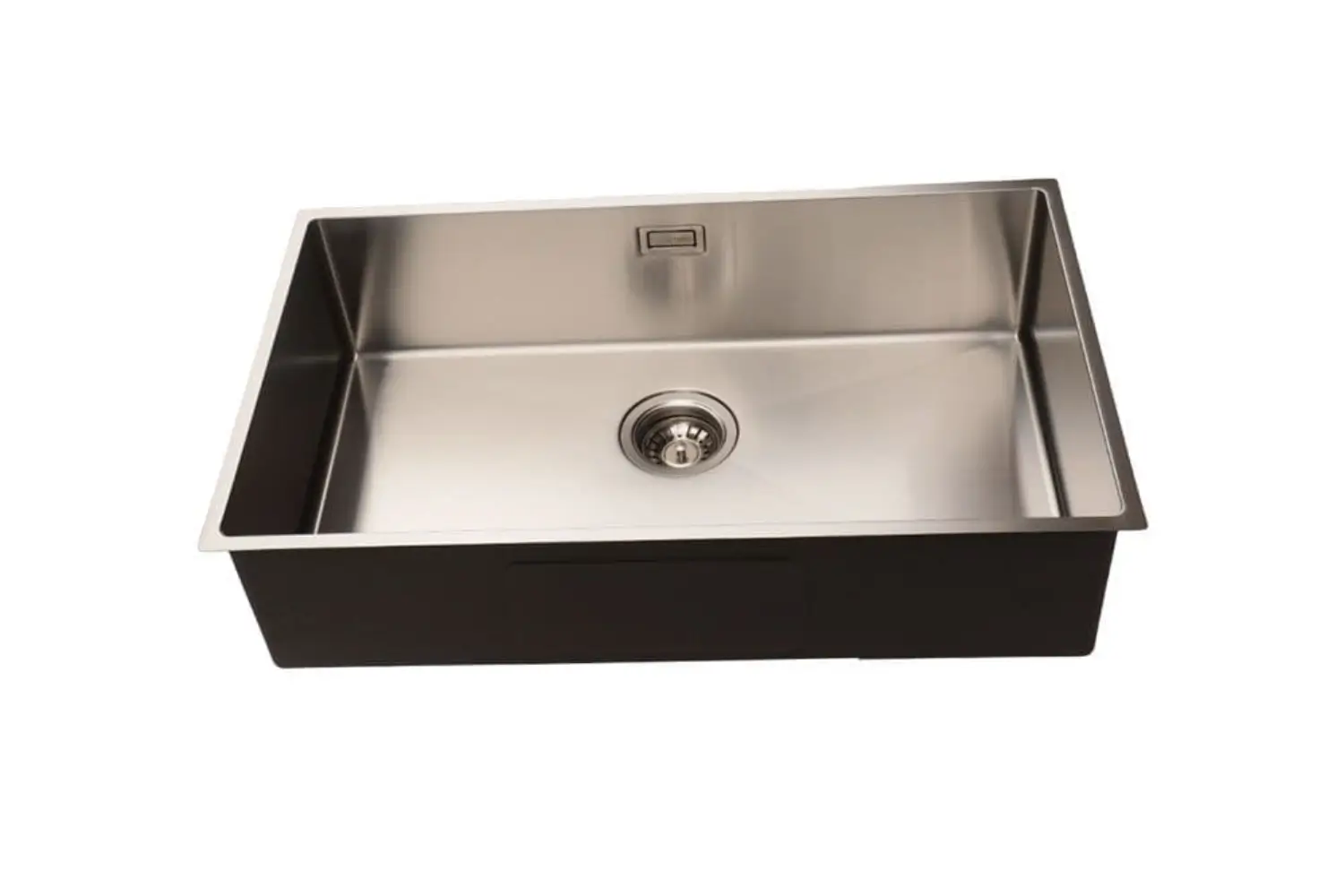 Lumen Core Silver stainless steel sink detail in silver finish