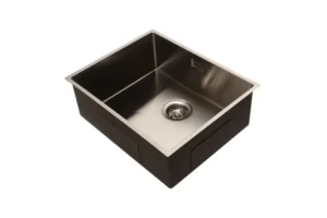 Lumen Solo GunMetal stainless steel sink detail in gunmetal finish