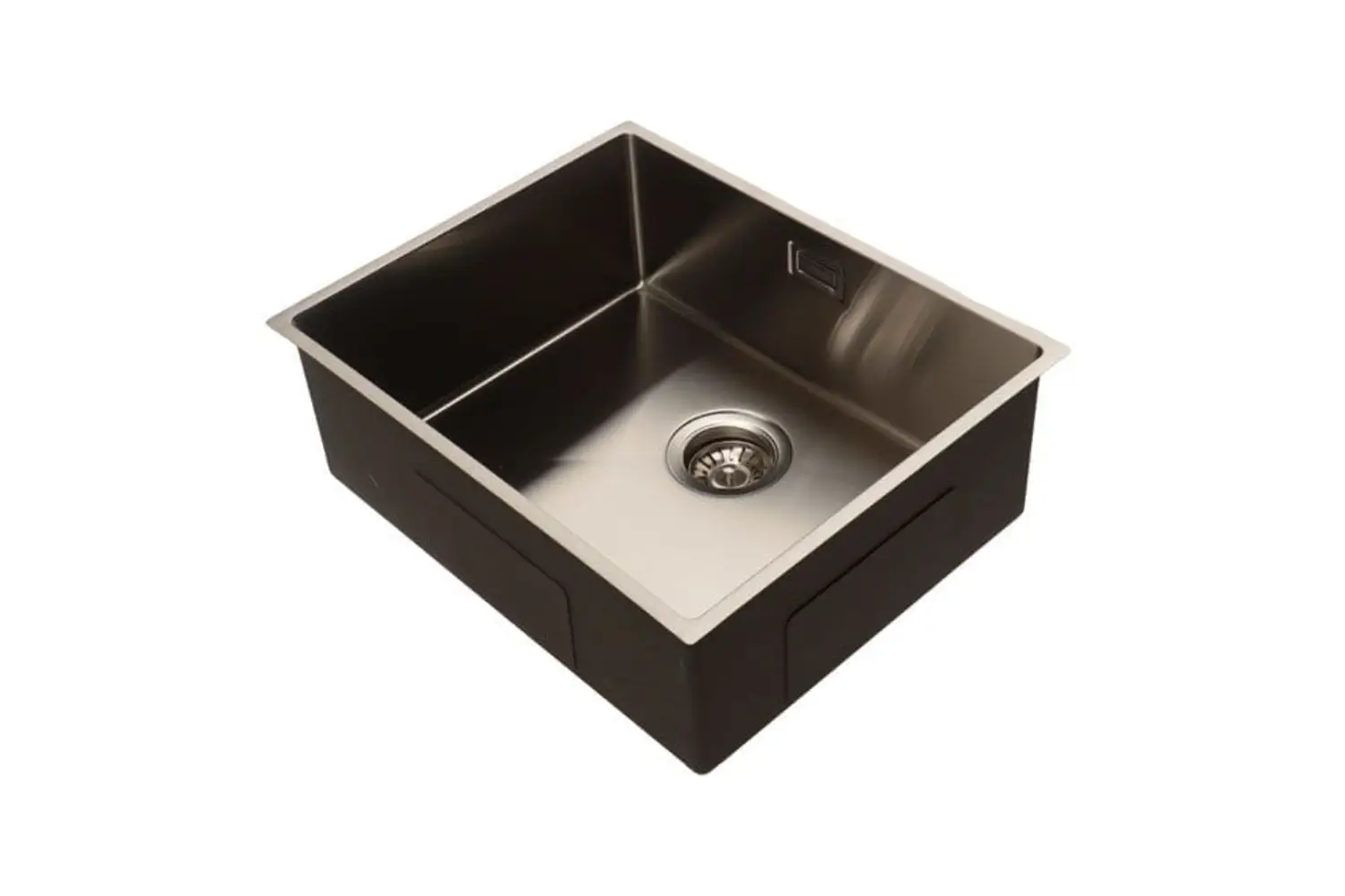 Lumen Solo GunMetal stainless steel sink detail in gunmetal finish