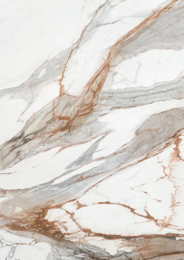 Macchia Vecchia worktop with sweeping gold and charcoal veining over a creamy base