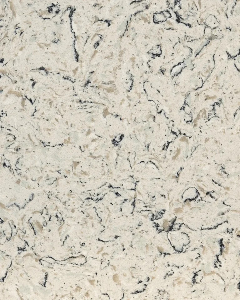 Highland White worktop with sparkle finish