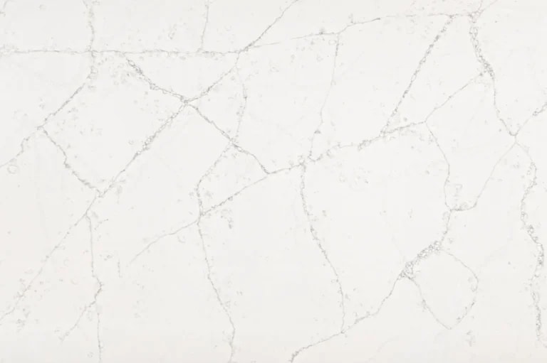 Aria White worktop with white veining