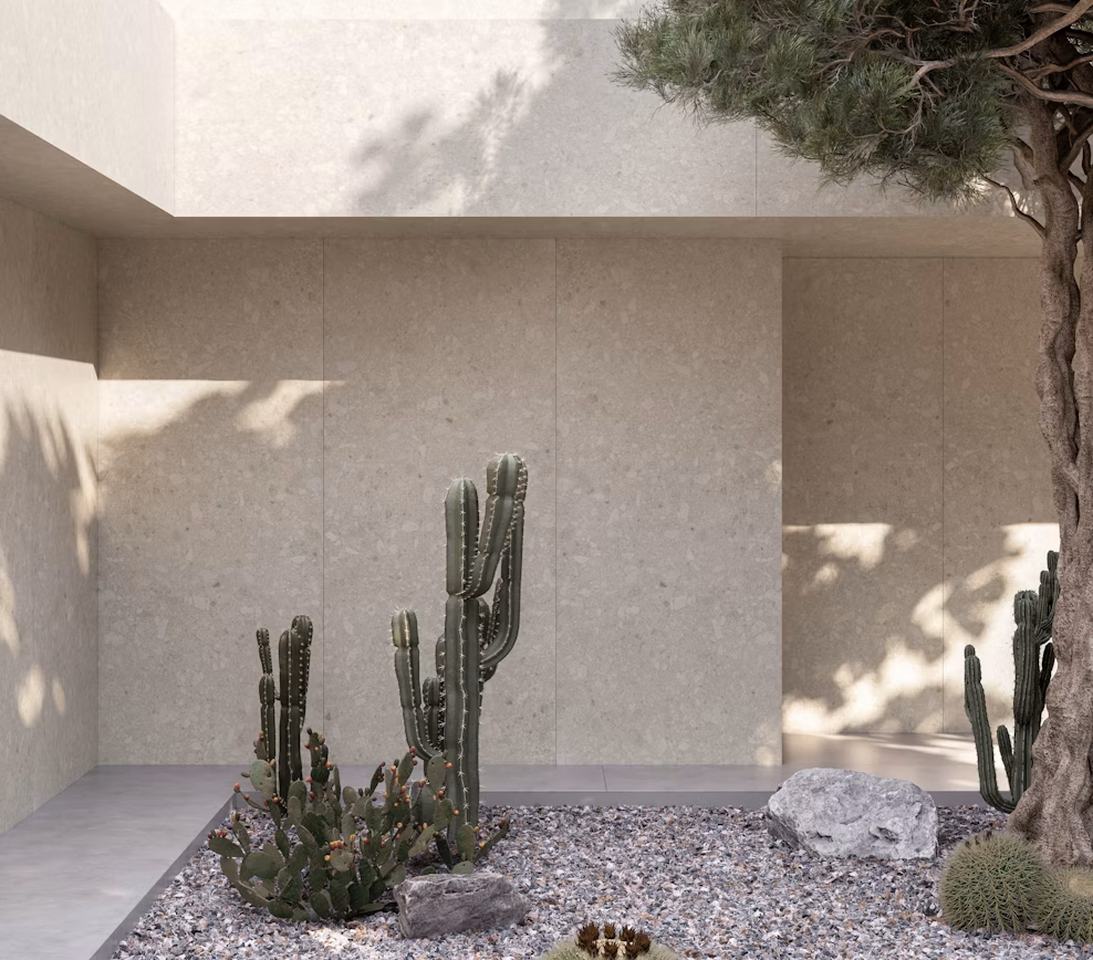 Exterior wall with Ava Dekton cladding