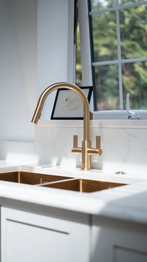 Calacatta Gold Worktops: A Northamptonshire Baking Kitchen project gallery image 7