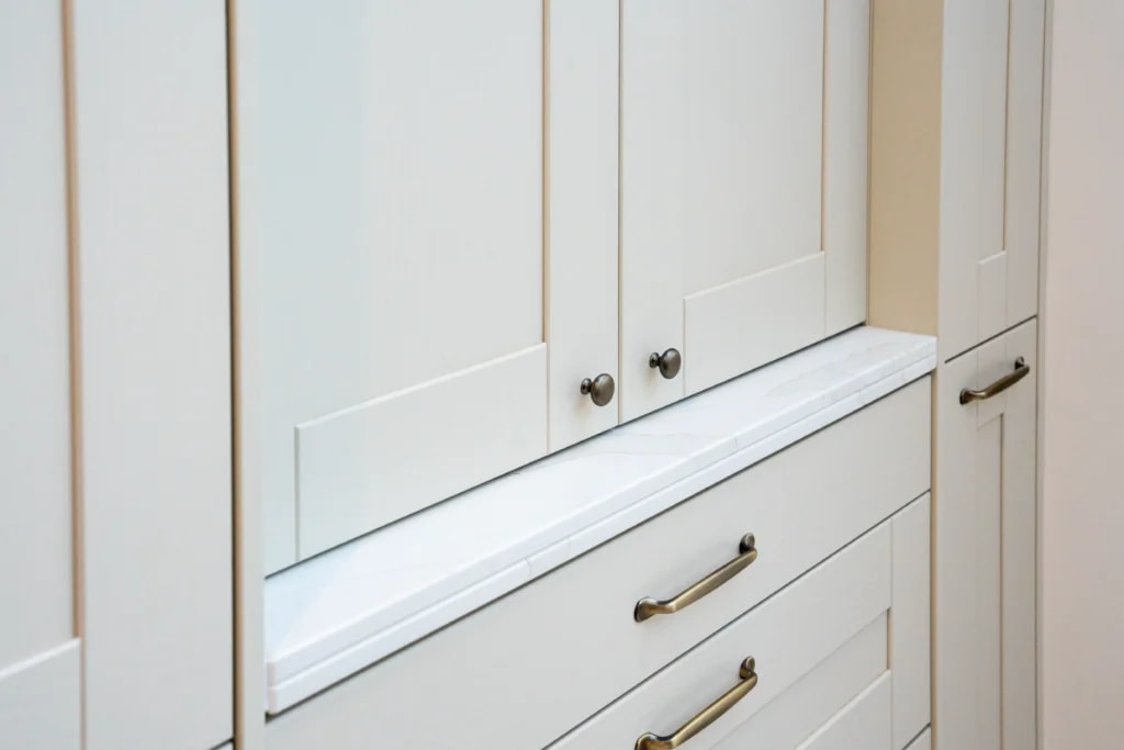 Calacatta Gold Worktops: Rounded Edges in Hertfordshire project gallery image 10