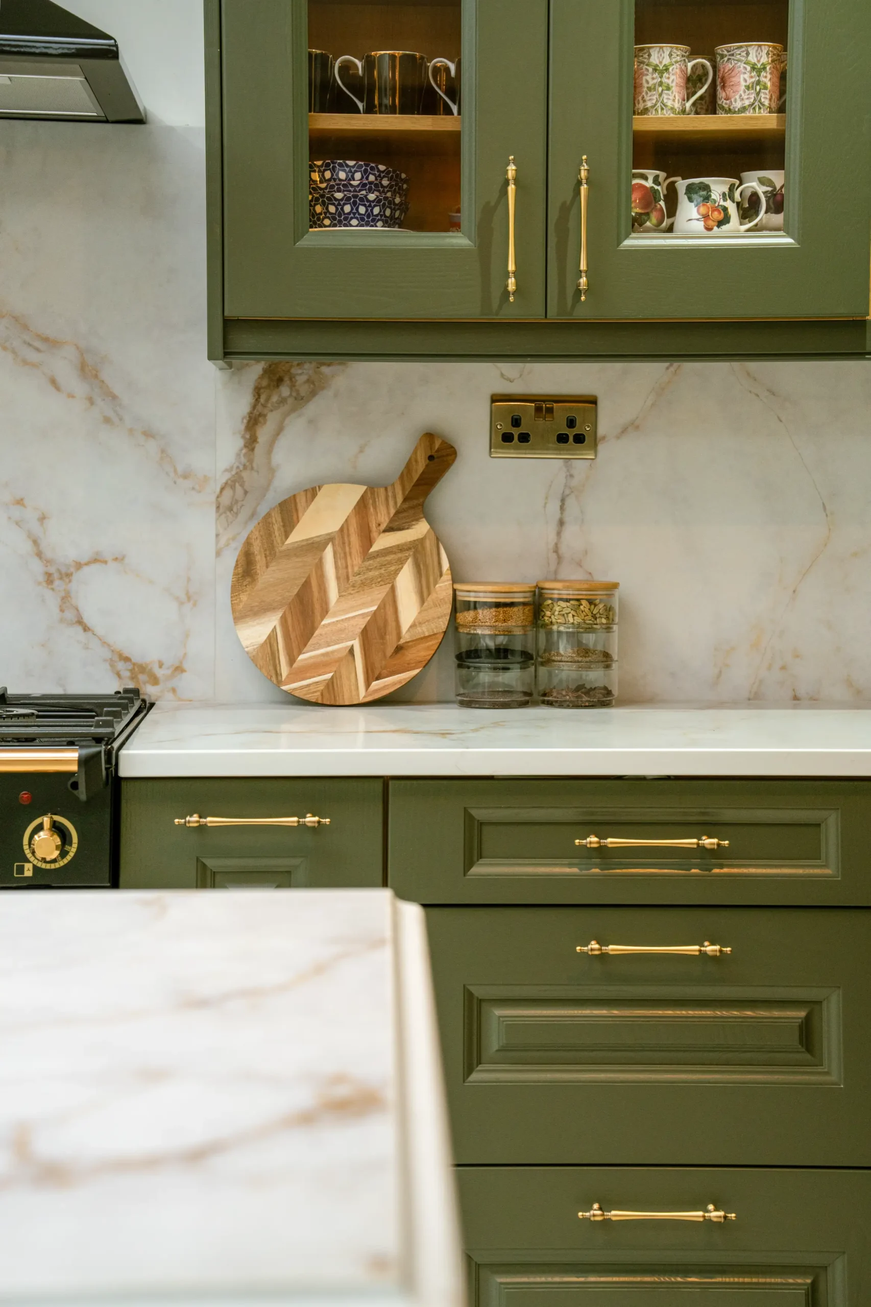 Palermo worktop showing soft grey veining