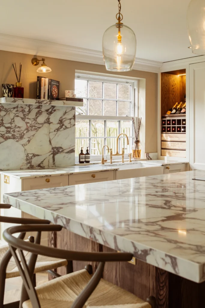 Bright kitchen featuring ELORĀ surfaces and neutral cabinetry