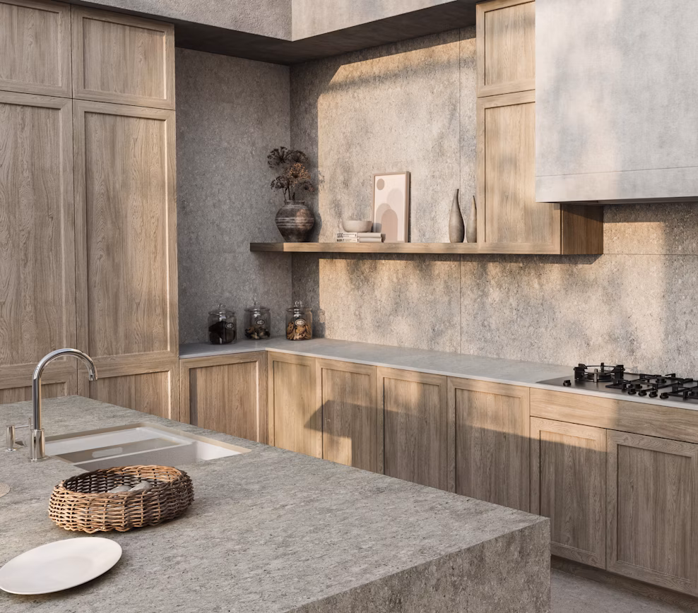 Kitchen project with Grigio Dekton worktop