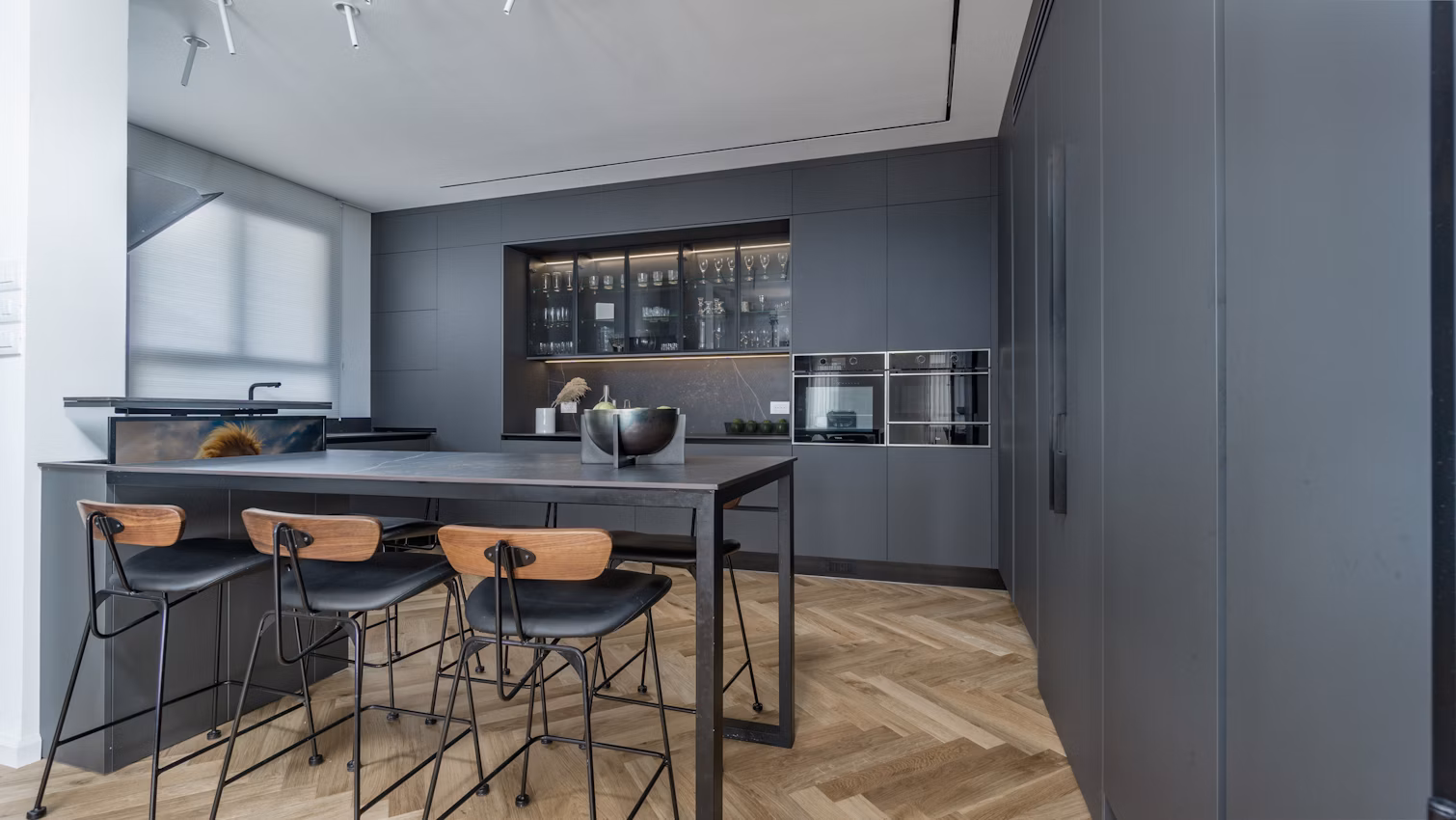 Installed Kelya Dekton worktop in a kitchen setting