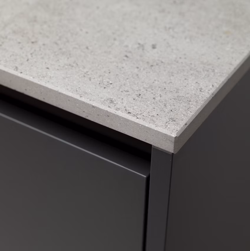 Keon Dekton worktop in a completed kitchen project