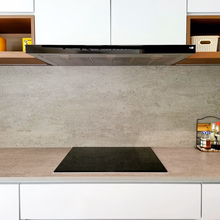 Installed Keon Dekton worktop in a kitchen setting