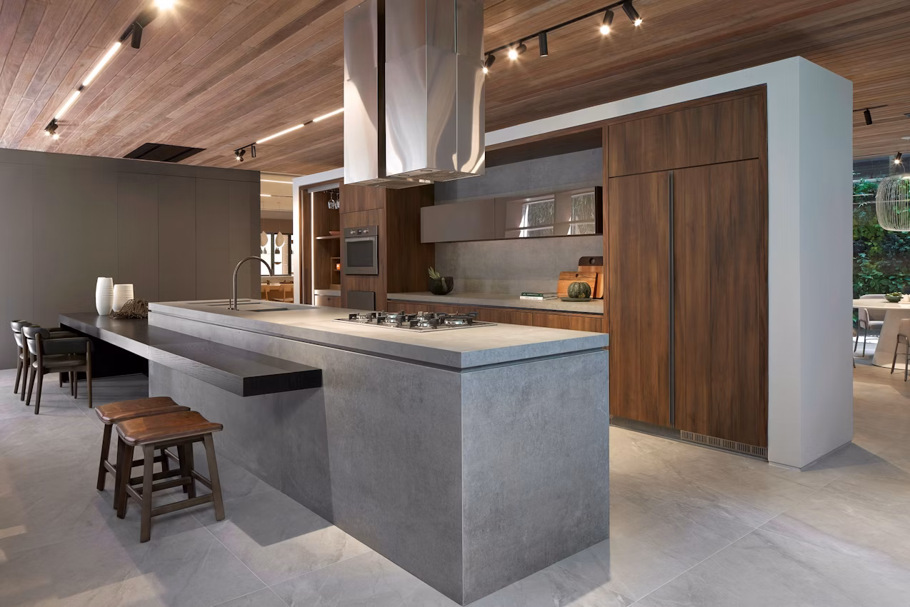 Kreta Dekton worktop in a completed kitchen project