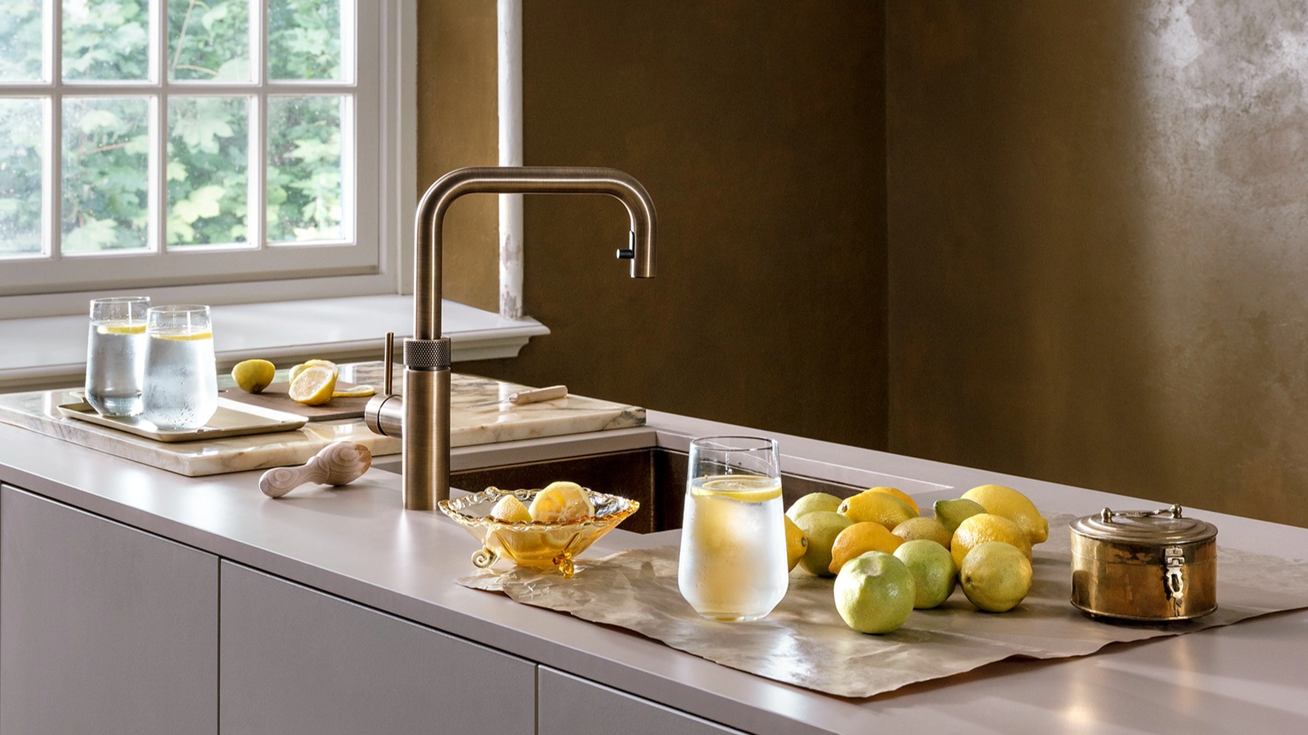 Patinated Brass