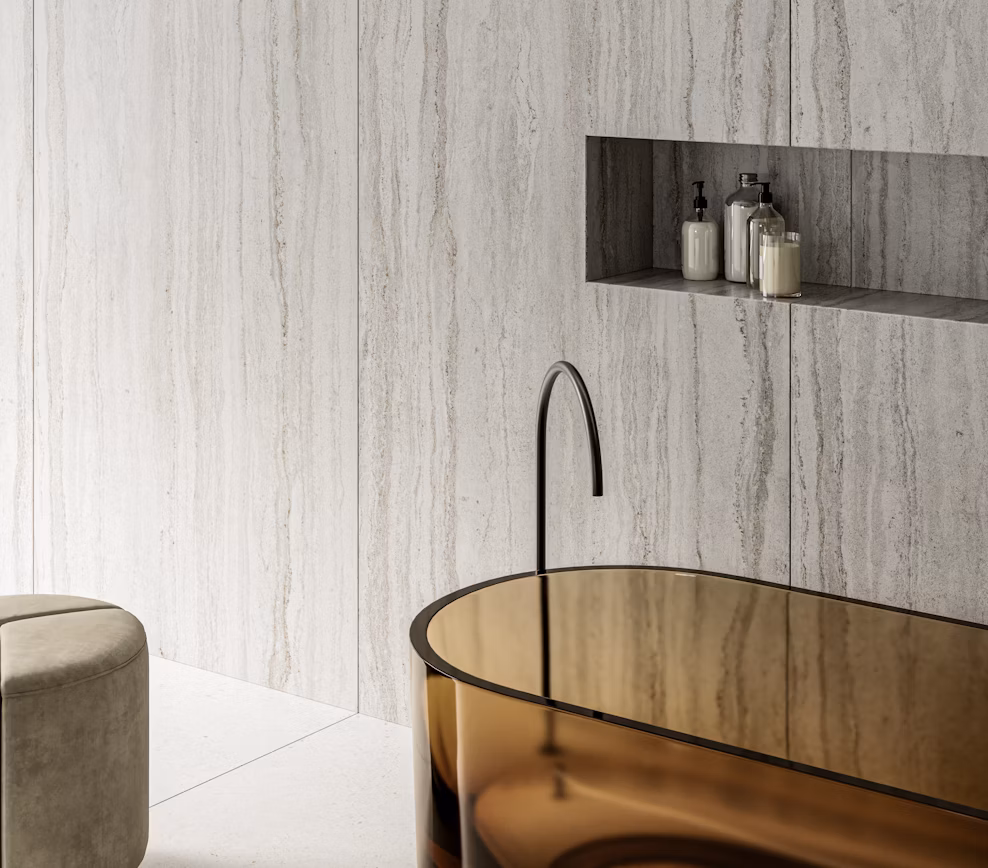 Bathroom with Trevi Dekton bath surround