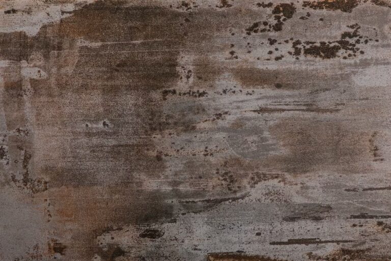 Trilium Dekton worktop with oxidised metal-effect surface