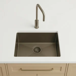 Undermount sink cut-out in stone worktop