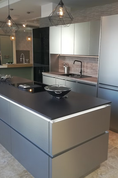 Sirius Dekton worktop in a completed kitchen project