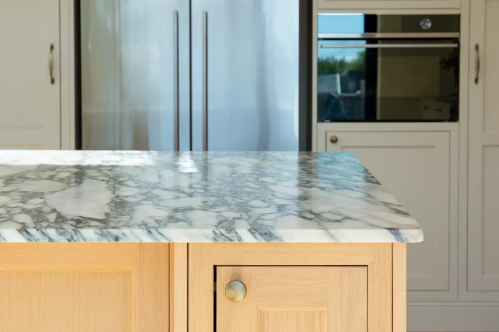 Calacatta Monet Marble Kitchen Worktops in Hove: Khalid’s Kitchen project gallery image 9