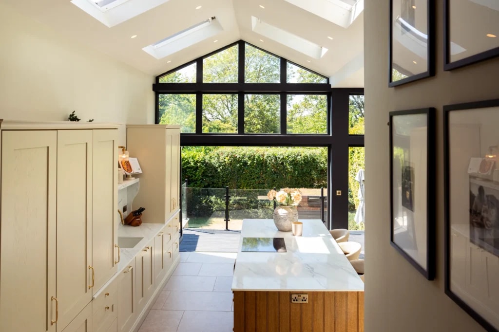 Calacatta Oro Kitchen Worktops in Amersham: Lucy’s Kitchen project gallery image 1
