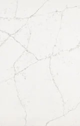 Aria White worktop with white veining