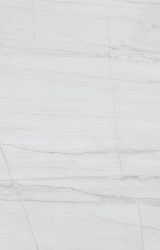 Calacatta Avalon white sintered stone slab with delicate grey veining