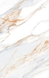Calacatta Lusso white sintered stone worktop with grey veining