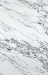 Full slab view of Calacatta Verde worktop with soft sage and olive veining