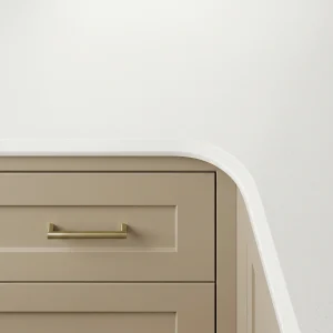 Internal corner design for stone worktop