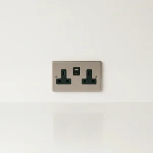 Wall socket design option for stone splashback