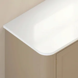 Small radius corner design for stone worktop