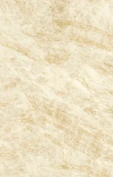 Full slab view of Taj Mahal Quartzite worktop with soft beige tones and flowing veining