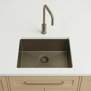 Undermount sink cut-out in stone worktop