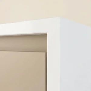 Mitred waterfall end design for stone worktop